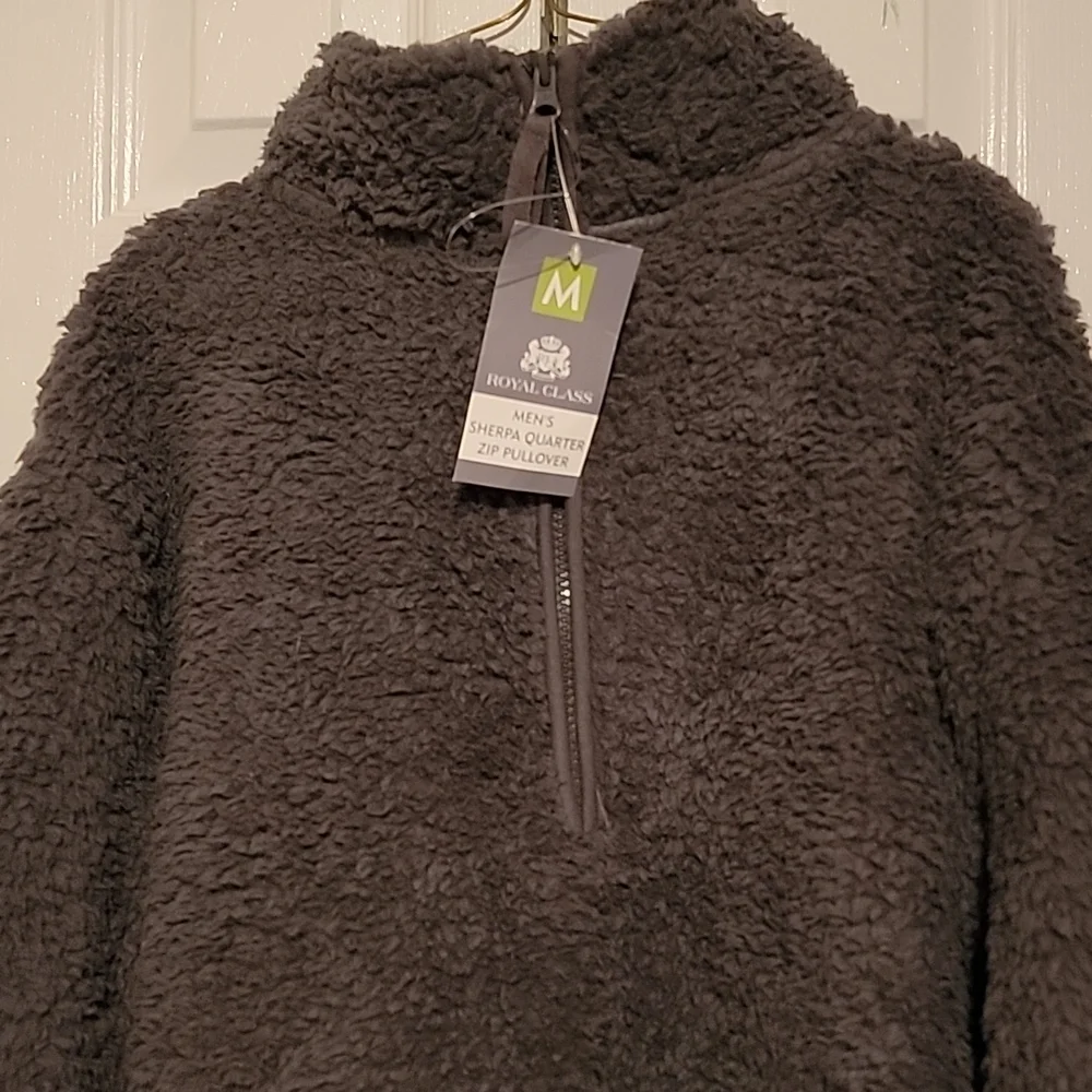 Mens medium fleece zipper pullover - Picture 2 of 2